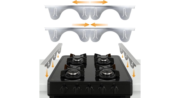 Essentials Stainless Steel Stove Gap Covers